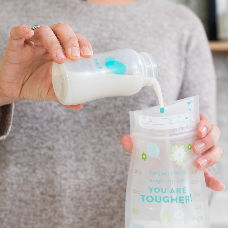 Evenflo Advanced Breast Milk Collection Bottles, 5oz, 6 pack